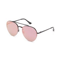 Quay Australia Somerset Oversize 에비에이터 선글라스 w/Pink Mirror 렌즈 QW 000205