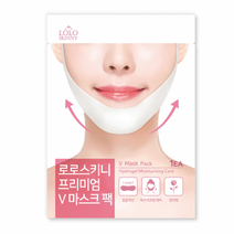 로로스키니 프리미엄 하이드로겔 턱 v 브이라인 리프팅 팩 LS0124, 브이라인팩(핑크)_1팩