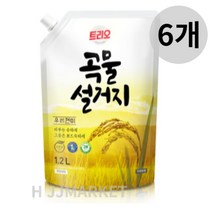 트리오 곡물설거지 우리현미 주방세제, 7.2L, 1개