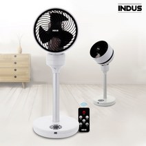 인더스 3D 입체회전 스탠드 리모컨 써큘레이터 LED 디스플레이 터치방식 IN-CRS101