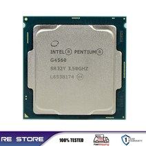 리퍼 펜티엄 G4560 프로세서 B 캐시 3.50GHz A 1151 듀얼 코어 데스크탑 PC CPU