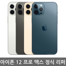 [애플 리퍼] 애플 아이폰 12 Pro Max 공기계 리퍼 자급제, 그래파이트, 아이폰12 프로 맥스 256G