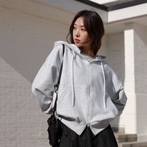 [제작] 빌레나 나염 루즈핏 크롭 후드 집업 68796 빅사이즈 여성의류