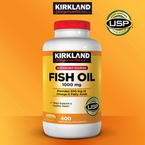 Kirkland Signature 커클랜드 시그니처 피쉬 오일 1000mg 400정 Kirkland Signature Fish Oil, 1개