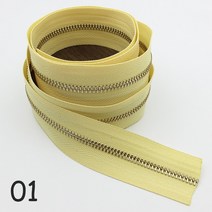 Meetee 1/3M 3 금속 지퍼 코드 로딩 코일 골드 치아 의류 지갑 수리 키트 DIY 바느질 소재, 01 01_01 3#_02 3M3pcsSilder