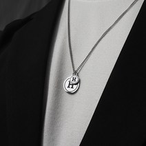 남자 각인 목걸이 H 펜던트 써지컬 스틸 Hunter poin