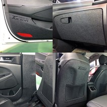 카리더 올뉴투싼 페이스리프트 스크래치 방지 도어커버, 트렁크(라이팅패키지무), 다크그레이, 현대