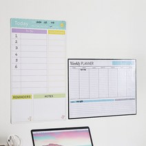 자석 마그네틱 부착형 스케줄보드 일간 주간 플래너, 상품선택, Today