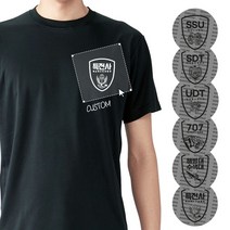 쿨론 특수부대마크 쿨론 블랙 반팔 특전사