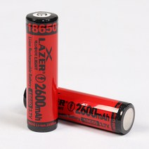 엑스레이저 충전지 18650 배터리 2600mAH, 1개