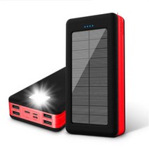 JS-CBI 태양광보조배터리 20000mAh 대용량 LED 등 생활방수, CO2-오렌지(ORANGE), TO1-161X79X31mm