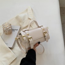 프렌치 크라우드소싱 백 여성 2022 새로운 가을 / 겨울 패션 빈티지 질감 보스턴 가방, 2 하얀색