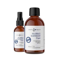 Colloidal Silver - 25ppm Silver + Extra Spray Bottle - 500ml Brown Glass Bottle - Made in Germany (5