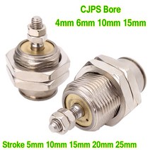 공압 부품 CJPS SMC 타입 임베디드 마운팅 미니 단동 스프링 리턴 니들 핀 공기 공압 실린더 보어 4mm 6mm, 09 CJPS10-10