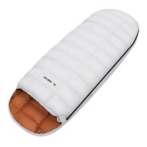 동계 캠핑 침낭 오리털침낭 야외 장박캠핑 이불, B- 다운 코튼 모델 2.3kg 오렌지