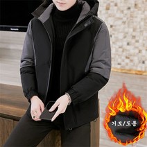 남성 가을겨울 웰론 패딩 점퍼 야상 후드 패딩 자켓 아우터W22111722
