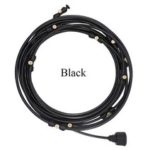 정원 물 파이프 미스트 냉각 안개 호스 튜브 시스템 키트 온실 파티오 Waterring 관개 미스터, 6M 블랙 황동