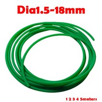 부자재 폴리 우레탄 벨트 PU 녹색 라운드 동기 스트립 모션 컨베이어 Diameter1.5-18mm 12/3/4/5 미터, 02 Dia  2mm_05 5M