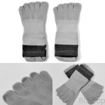 메쉬 남성 발가락 양말 2켤레 그레이 다한증양말 엄지발가락양말