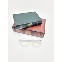 [저스트 프레임] JAST FRAME 모스콧 스타일46사이즈 아넬형 아세테이트 뿔테안경 VINTAGE9526 CRYSTAL