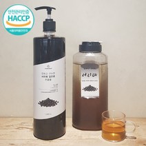 [ 국산 ] 서리태차 검정콩차 서리태 음료 농축액 베이스 1000ml (물병무료증정)