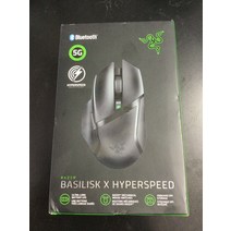 레이저 Basilisk X 하이퍼스피드 무선 옵티컬 게이밍 마우스 블랙 5806