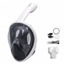 CIQ948544마스크 스노클링 화이트블랙 스노쿨링 물놀이용품, KS20-A1성인용-화이트블랙-LXL