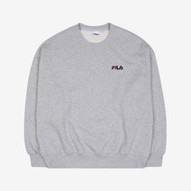 휠라 남여공용 오버핏 스몰리니어 기모 맨투맨 FS2POC4111X_SGE