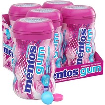 Mentos Bubble Fresh Gum 멘토스 버블 프레쉬 코튼 캔디 츄잉 검 45개입 4팩