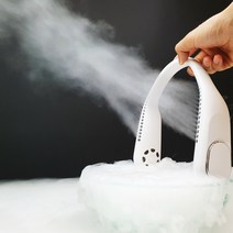 목선풍기 넥선풍기 목에거는 캠핑용 선풍기 목풍기, 화이트