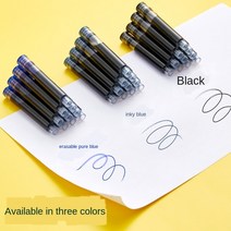 만년필카트리지 Hongdian검정 만년필 잉크 카트리지 블랙블루 30 개 직경 3.4mm 펜, 01 15PCS
