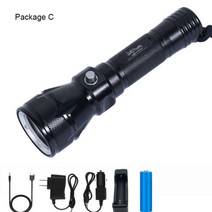 수중스쿠터 맥가이버 칼 작살 부이 수중 탐침봉 해루질 d2 led 스쿠버 램프 다이빙, 패키지 c