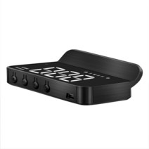 자동 HUD 헤드 업 디스플레이 GPS Hud 앞 유리 속도계 과속 경보 시스템 프로젝터 전자 액세서리, 01 WHITE