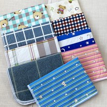 꿀잠 생리방수패드 기능성 순면 매트 침대 이불 매트리스 깔개 월경 초경 선물, 03.체크리본