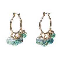 러빈볼 딩글댕글 스노우볼 링 귀걸이 ( Dingle-Dangle Snowball Ring Earrings)