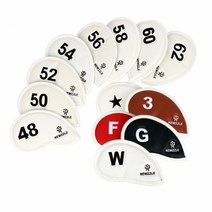 뉴즐 더블사이드 넘버 웨지커버 아이언커버 개별단품, 블랙