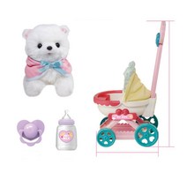 아기 강아지 산책 유모차 돌보기 인형놀이 토이작동완구 동물장난감 순발력