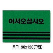 카펫매트 로고 90x120(그린), 1개