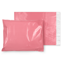 [그러담다] LDPE 이중지 택배봉투 (꽃분홍), [35호] 25X35+4 (100매)
