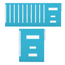 미령문구 플라스틱정부파일 A4 40개입, 플라스틱정부파일40개입, 1팩, 하늘