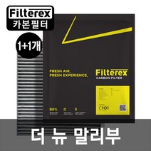1+1 필터렉스 PM1.0 카본 탈취 더 뉴 말리부 차량용 에어컨필터, 쉐보레, 2개-더뉴말리부 2018.11~(C115)