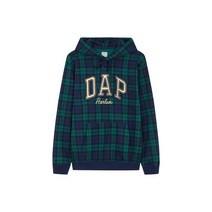 GAP Adults 갭 남성 22년 HOLIDAY 골든 패치 체크 후드 티셔츠 4컬러 875359