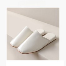 고급 양가죽 실내 슬리퍼 사무실 병원 앞막힌 슬리퍼 핑크 커플실내화, 하이 화이트