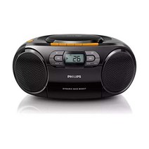 필립스 호환 스테레오 CD 카세트 플레이어 휴대용 붐박스 USB FM MP3 테이프 AZ328