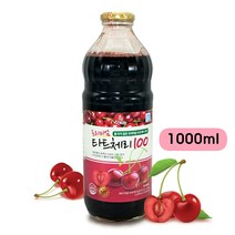 엘뉴트리 타트 체리 원액 NFC 착즙 쥬스 100% 몽모랑시 채리 주스 멜라토닌 음식 비타민 베타카로틴 복용법 먹는법 직구 터키산, 1병, 1000ml