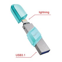 USB 플래시 드라이브 SanDisk-USB ixd0 OTG 라이트닝 3.0 스틱 256GB 128GB 64GB 펜 MFi 아이폰 호환 및 아이패드 U 디스크 용, 02 IX90N Blue_03 256GB
