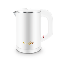 전기 티 포트 무선 주전자 Sonifer 여행 차 커피 0.6L 미니 스테인레스 스틸 휴대 800W 호텔 가족 냄비 소니퍼, 01 SF2058-White