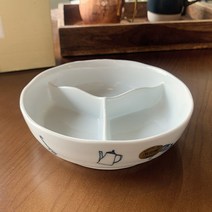 아리타야키 일제 원형 3절 찬통 반찬통 반찬용기 도자기 1p 뚜껑포함, 블루