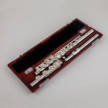 골드플룻 Pearl Quantz 795 C Tune Flute 백동 튜브 Permukaan Berlapis Perak 17 키 오픈 홀 플루트 dengan E Alat Musik
