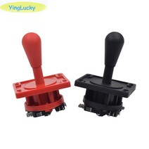 yinglucky 경쟁 조이스틱 아케이드 조이스틱 싸움 기계 diy 아케이드 판도라 box 9에 적합한 마이크로 스위치 철권7 조이스틱, 검은 색